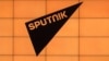 RUSSIA -- The logo of a new foreign news service Sputnik, in Moscow, November 10, 2014